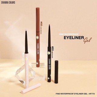 Kẻ Mí Mắt Dạng Sáp Sivanna Fine Waterproof Eyeliner Gel HF772