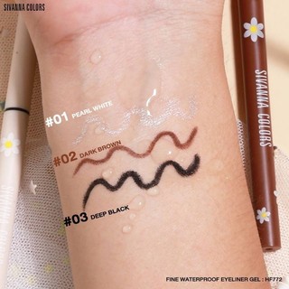 Kẻ Mí Mắt Dạng Sáp Sivanna Fine Waterproof Eyeliner Gel HF772