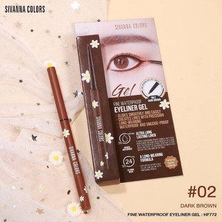Kẻ Mí Mắt Dạng Sáp Sivanna Fine Waterproof Eyeliner Gel HF772