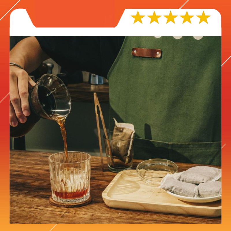 Túi lọc pha cà phê Cold Brew chất liệu vải nhỏ gọn tiện lợi có dây rút ...