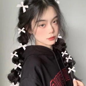 Set 5 Kẹp Tóc Hình Nơ Ruy Băng Mini Dễ Thương Phong Cách K64