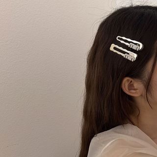 [🔥XƯỞNG SALE SẬP SÀN🔥] Set 2 Kẹp Tóc Mái Kim Loại Y2K Thời Trang Cho Nữ K55