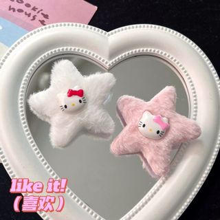 [🔥XƯỞNG SALE SẬP SÀN🔥] Set 2 Kẹp Tóc Hình Ngôi Sao Phối Lông Phong Cách Hàn Quốc