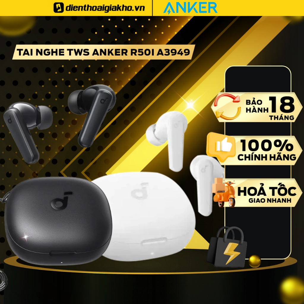 Tai Nghe Không Dây ANKER Soundcore True Wireless R50i NC A3959 | R50i ...