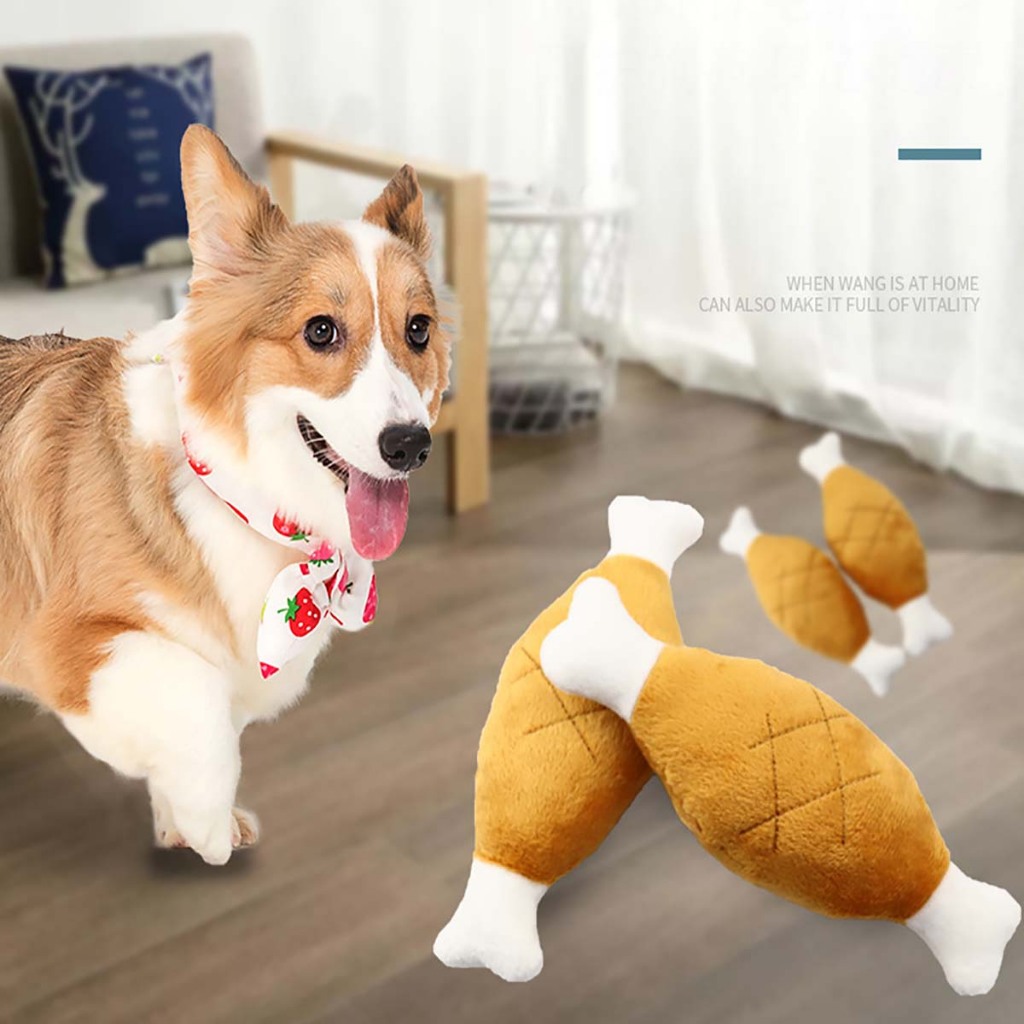 Đồ Chơi Cho Chó Con Đực Poodle To Mèo Cún Lớn Thú Cưng Nhỏ Phốc Sóc Bự Gặm Cắn Ngứa Răng Cào Móng Có Tiếng Kêu Tự Động