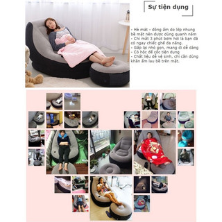 Ghế Nệm Hơi Tựa Lưng SOFA Cao Cấp, Ghế Thư Giãn Chống Mỏi - AMONO VIETNAM