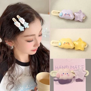 Set 2 Kẹp Tóc Mái Hình Đám Mây Ngôi Sao Dễ Thương K23