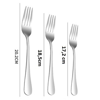 Nĩa ăn inox 304 dày xịn nhiều cơ dùng ăn cơm, trái cây, bít tết – Nĩa inox cán trơn dày sáng bóng