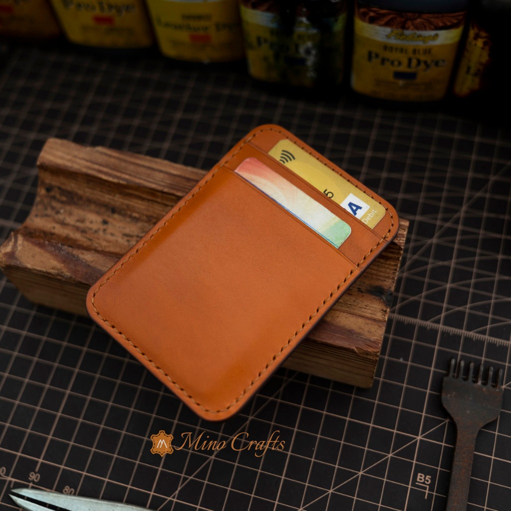 Mino Crafts - Ví nữ mini thủ công tối giản - Da bò tự nhiện nhập khẩu - Đồ da Handmade