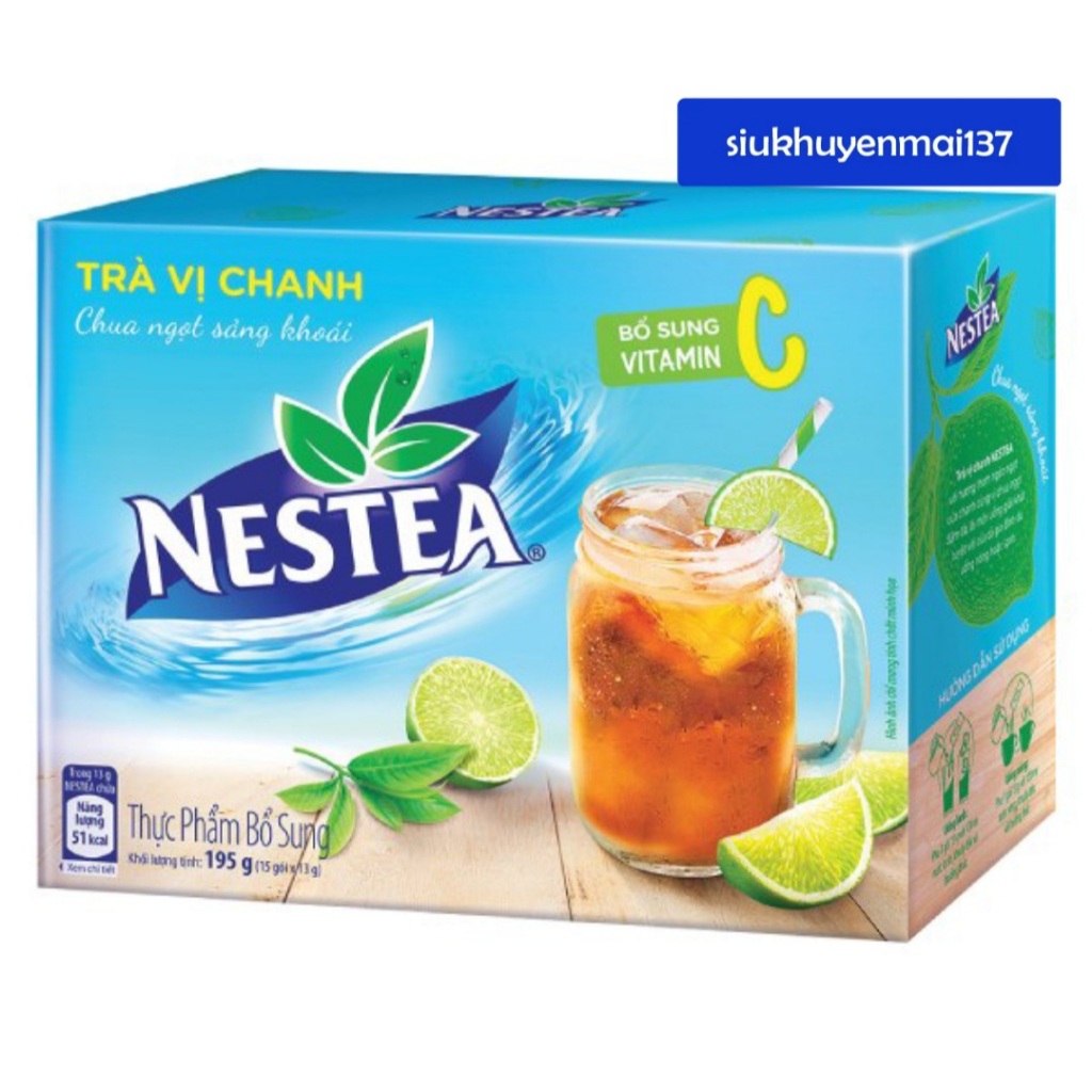 Hộp 195 g trà chanh Nestea 15 gói x13 g, hsd 2/ 2025 Shopee Việt Nam