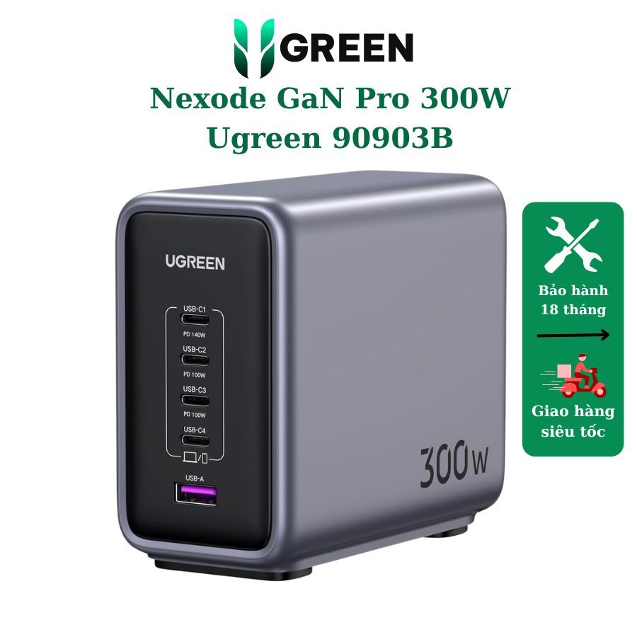 Củ sac Nexcode GaN 300W Desktop Charger EU 4C1A Ugreen 90903B | Shopee ...