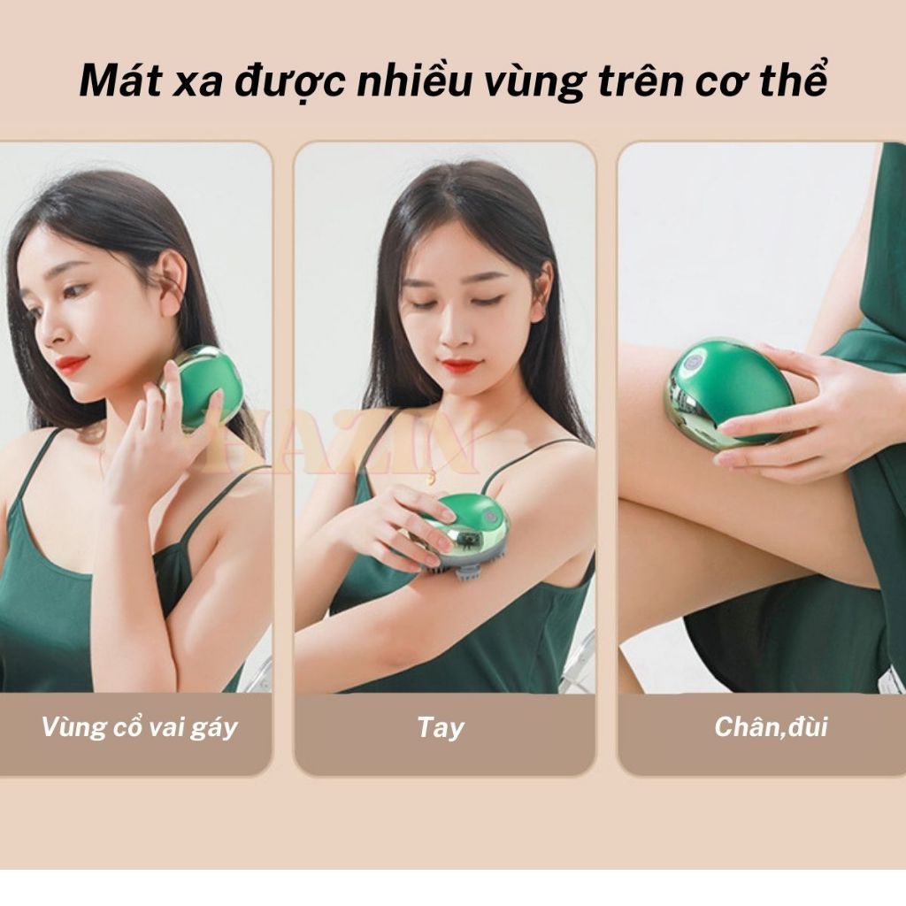 Máy Massage Đầu Mini Giá Rẻ, Máy Mát Xa Toàn Thân Cầm Tay Giúp Lưu Thông Khí Huyết, Giảm Căng Thẳng Stress Ngủ Ngon Hơn