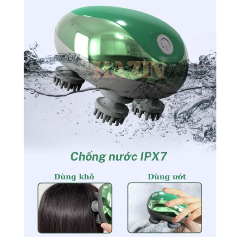 Máy Massage Đầu Mini Giá Rẻ, Máy Mát Xa Toàn Thân Cầm Tay Giúp Lưu Thông Khí Huyết, Giảm Căng Thẳng Stress Ngủ Ngon Hơn