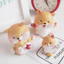 Sưu tầm Quà tặng phụ kiện trang trí bánh kem, phụ kiện xe hơi, tượng cún con may mắn Shiba Chiêu Tài