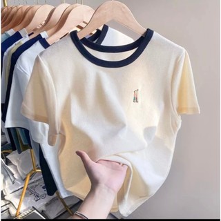 Áo Thun Baby Tee Unisex Tổ Ong Thêu Hoạ Tiết Thời Trang - TTN