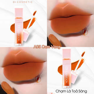 [11.11 MUA 2 TẶNG 1] A05- Cam Vàng Son Lì DI Cosmetic không chì chính hãng