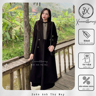 Áo mangto dạ ép túi chéo (113cm) - Xuananhthomay
