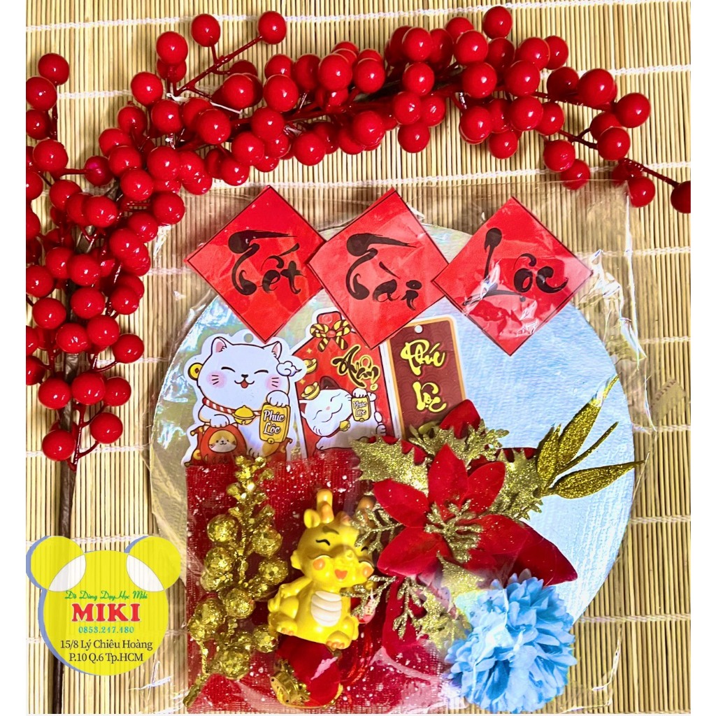SET THÁP ĐÀO ĐÔNG - TRANG TRÍ THÁP BÁNH NƯỚC - TẾT XUÂN