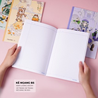 Vở Kẻ Ngang CLASSMATE 80 Trang, Vở Viết Ghi Chép In Hình Dễ Thương Bìa Cán Mờ Chống Nước NB5-08-0504