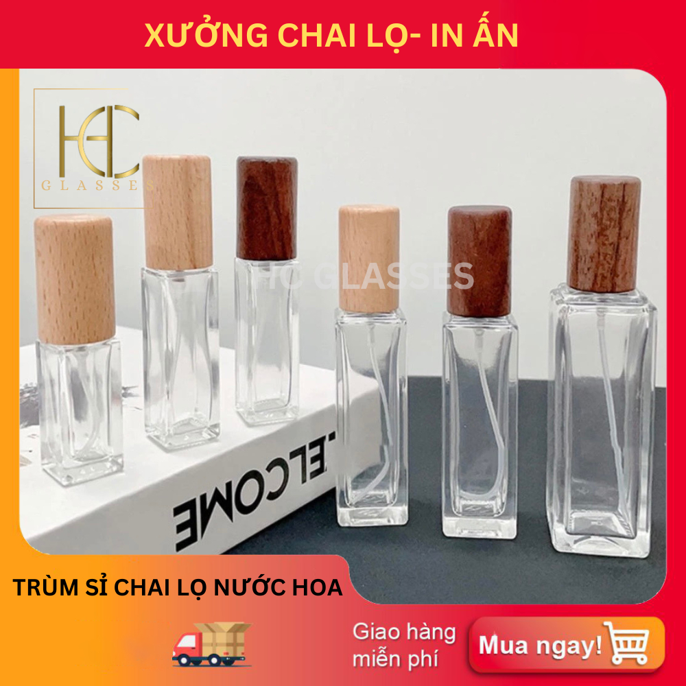Chai rỗng chiết nước hoa , tinh dầu nắp gỗ 3ml,5ml,10ml,15ml,20ml,30ml ...