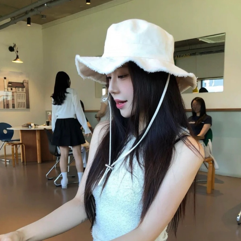 Mũ Nón Bucket Tua Rua Kaki Pastelish - Form Hat Phong Cách Ulzzang - 6 màu Thời trang Trendy