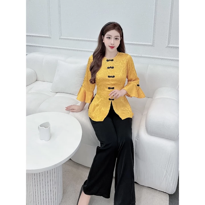Đồ bộ áo bà ba nữ quần dài đồ bộ bà ba đồ bà ba nữ miền tây đồ lam nữ đồ bà ba nữ đồ đi chùa đồ lam đi chùa -cn109