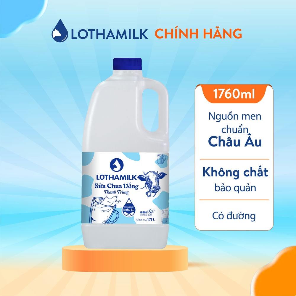 Ảnh Combo 4 chai Sữa chua uống thanh trùng có đường 1760ml 1