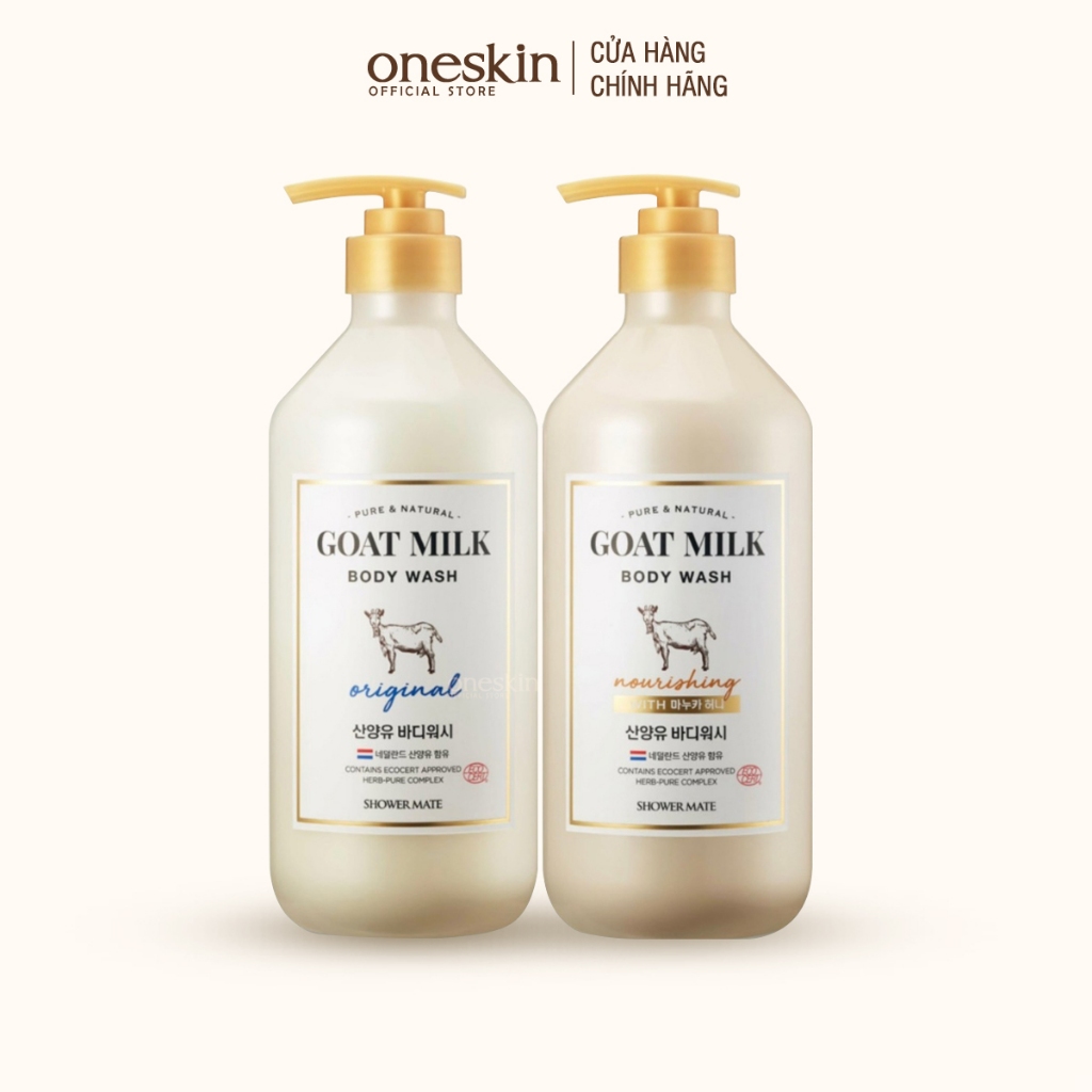 Sữa tắm sữa dê dưỡng ẩm sâu Shower Mate Goat Milk 800ML | Shopee Việt Nam