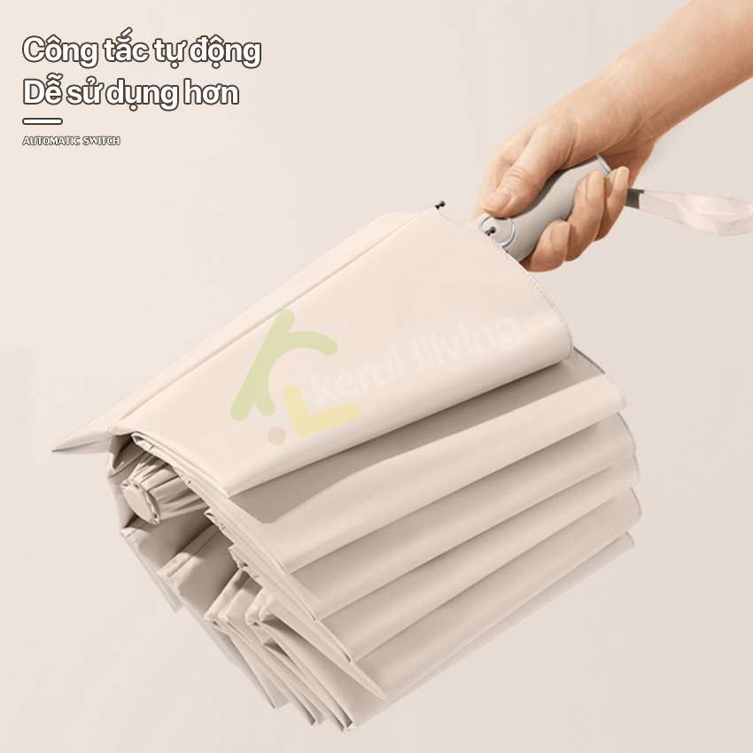 Ô che nắng mưa LUMERA có lớp màn bảo vệ chống tia UV, gấp gọn dễ mang theo tự động đóng mở cao cấp
