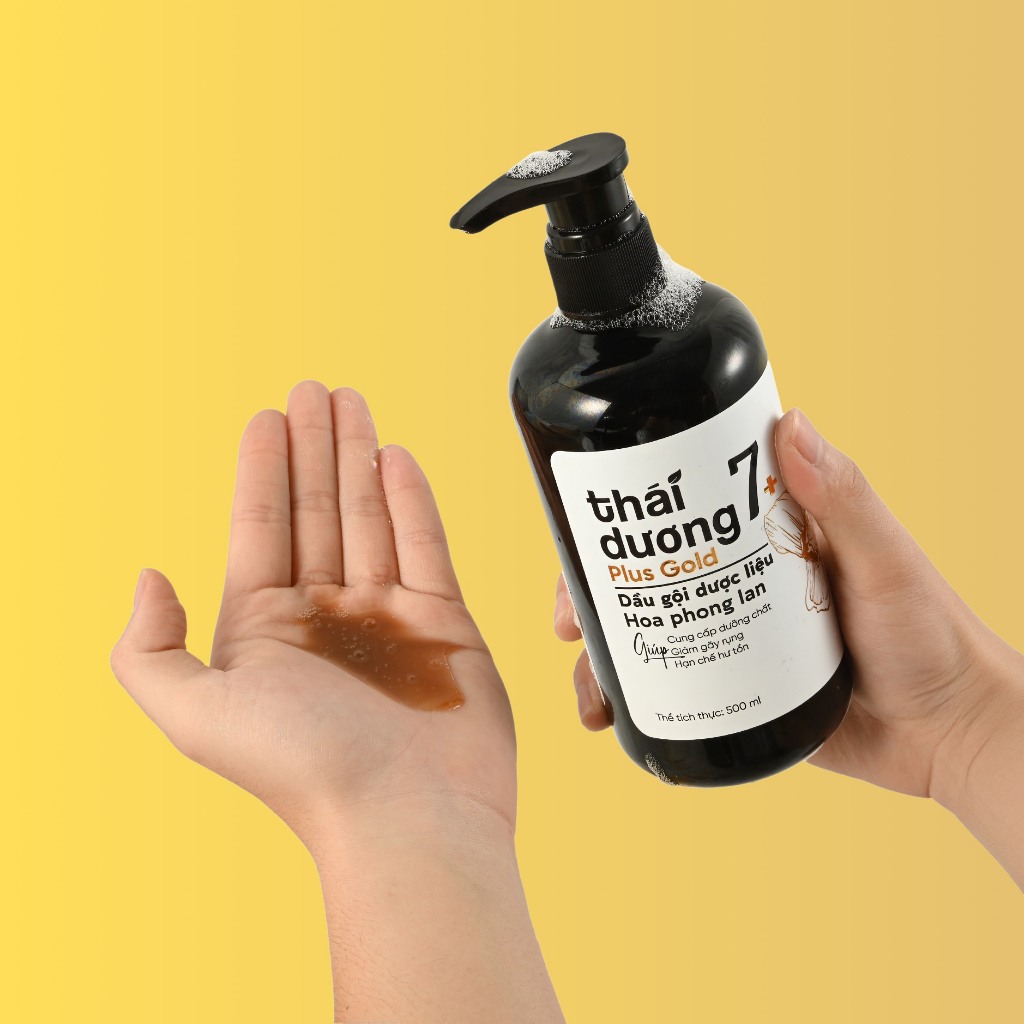 Ảnh Dầu gội Thái Dương 7 Plus Gold Hoa Phong Lan 500ml/250ml  - Dầu gội thảo dược hỗ trợ chống gàu, ngứa, giảm rụng tóc 4