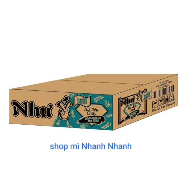 Thùng 30 gói Hủ tiếu Như Ý Mix 2 vị mới ( Nam vang, chay) 60gr_theo yêu cầu