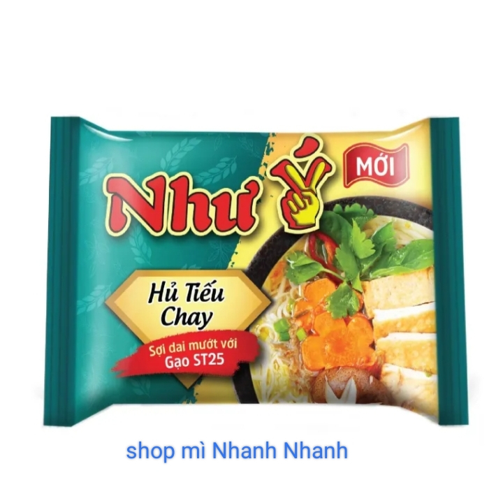 Thùng 30 gói Hủ tiếu Như Ý Mix 2 vị mới ( Nam vang, chay) 60gr_theo yêu cầu