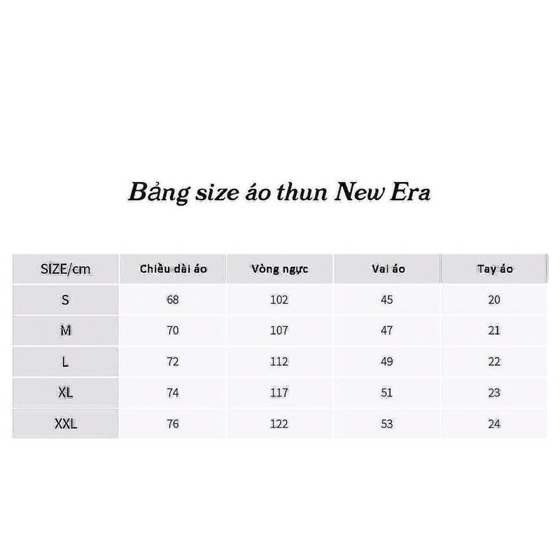 Áo Phông Newera [Chính hãng ] Mẫu mới nhất 2024 Unisex nam/nữ | BigBuy360 - bigbuy360.vn