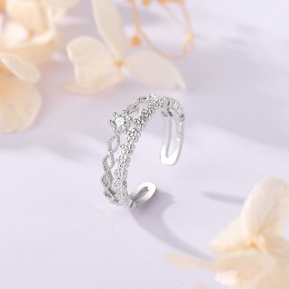 Nhẫn bạc nữ LAMY Distinctive Tiara Ring Silver 8253 - Nhẫn bạc ta cao cấp