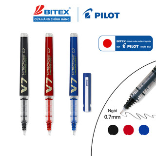Bút Pilot mực nước Hi-Techpoint V7 Cartridge System – Cartridge Thay Nhanh, Ngòi 0.7mm, Chính Hãng