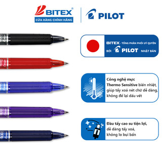 Bút Gel Xóa Được Pilot Frixion Ball Clicker (0.5mm/0.7mm) - Viết Êm, Xóa Sạch, Chính Hãng