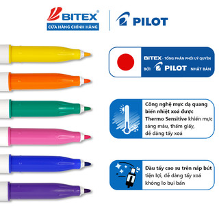 Bút dạ quang Pilot Frixion Colors dạ quang xóa được