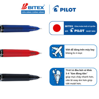 Bút Mực Nước PILOT Hi-Techpoint V5 RT V7 RT (Dạng Bấm) - Ngòi 0.5mm/ 0.7mm Viết êm, Mực đều, Chính hãng Nhật Bản