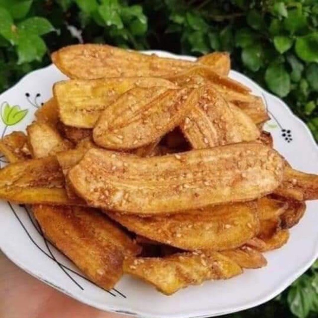Chuối Sấy Mè Gừng Giòn Tan Loại Ngon - 500gram.