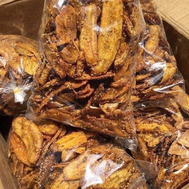 Chuối Sấy Mè Gừng Giòn Tan Loại Ngon - 500gram.