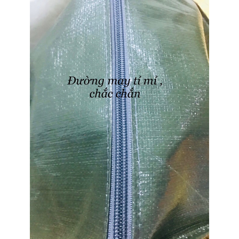 Combo túi bạt đựng đồ xanh rêu, túi bạc chứa đồ (1c số 3 và 2c số 4)