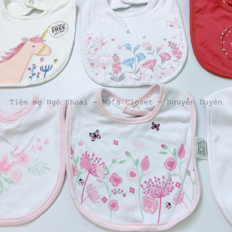 [MD76] Link3 Yếm cổ cotton các hãng xuất xịn giữ ấm cho bé