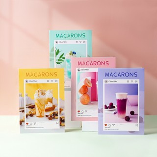 Vở Kẻ Ngang CLASSMATE MACARONS 80/120/200 Trang- Kẻ Ngang, 70gsm, Bìa Cán Mờ Chống Nước NB5-80-0401/0402/0403