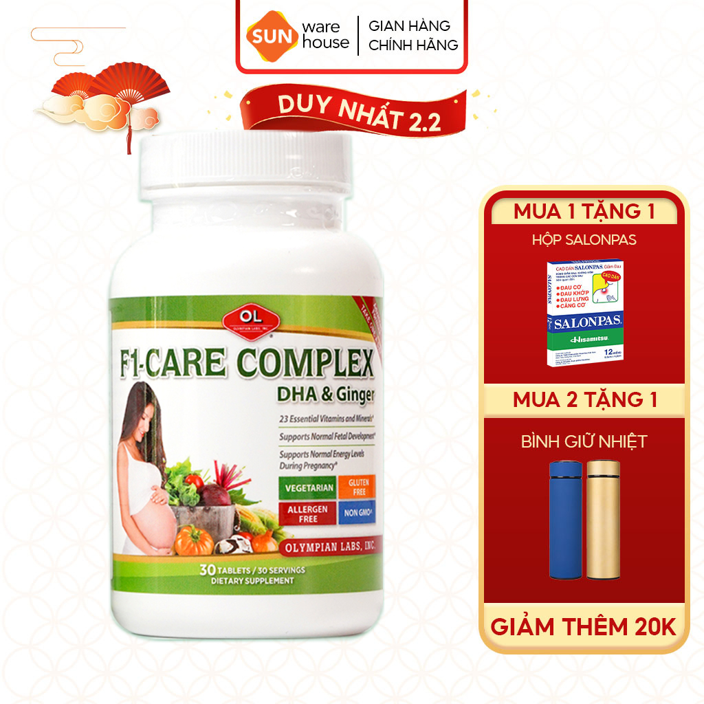 Viên Uống Cho Bà Bầu Olympian Labs F1 Care Complex Bổ Sung Vitamin Tổng Hợp 30 Viên Shopee 8162