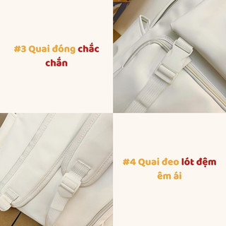 Balo da pu trơn balo đi học nam nữ đơn giản nhiều ngăn có nắp gập thời trang phong cách Hàn Quốc BL27