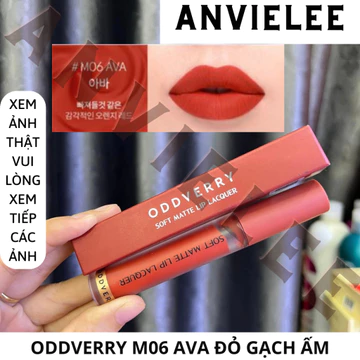 [Gốc 330k Date 01.2025] M06 AVA ĐỎ GẠCH ẤM Son kem lì 0ddv𑄺rry Soft Matte Lip Lacquer 4.5g [THANH LÝ]