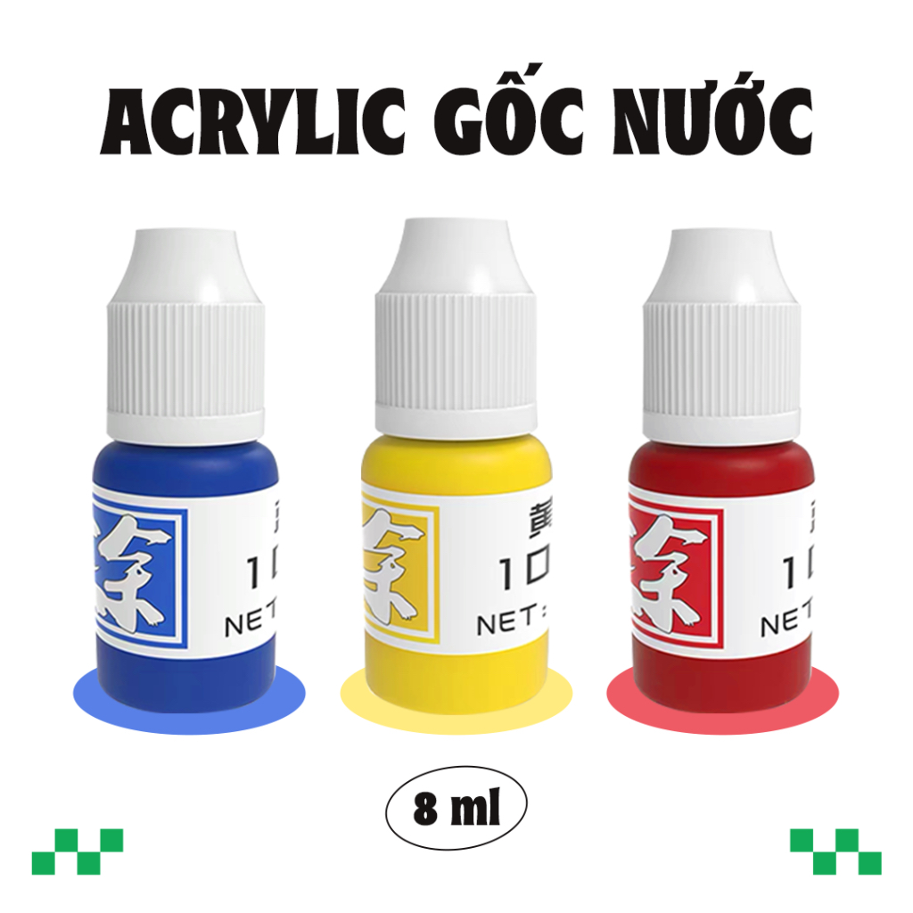 Màu acrylic gốc nước - vẽ mô hình | Shopee Việt Nam