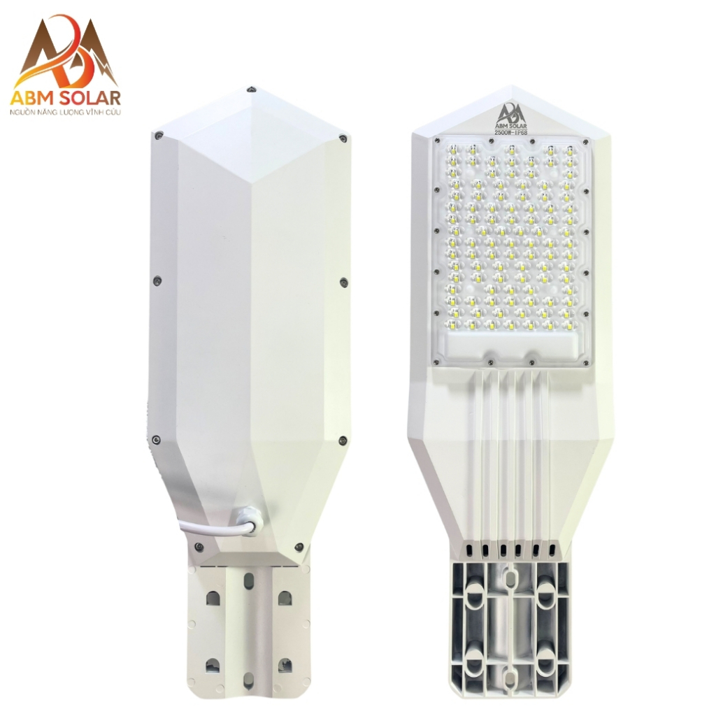 [2500W] Đèn Công Trình Dự Án Công Suất Lớn Năng Lượng Mặt Trời ABMSOLAR, Vỏ Nhôm Nguyên Khối, Chiếu Sáng Diện Tích 450m2