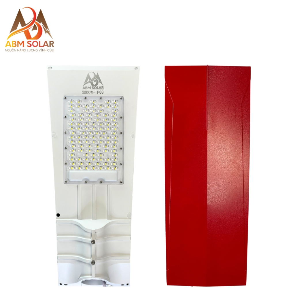 [3000W] Đèn Công Trình Dự Án Năng Lượng Mặt Trời ABMSOLAR, Công Suất Lớn ,Vỏ Nhôm, Chiếu Sáng Rộng