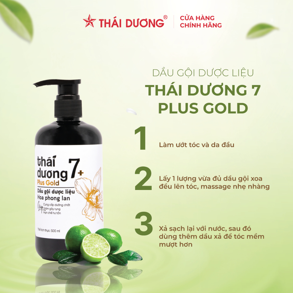 Ảnh Mua 1 dầu gội Thái Dương 7 Plus (chai 250ml/ 500ml) tặng Dầu xả 7 Plus Gold 50g 4